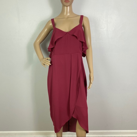 NEW COOPER ST. RUFFLE MIDI DRESS - Picture 2 of 9